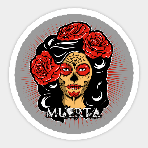 La Muerta Sticker by fatline